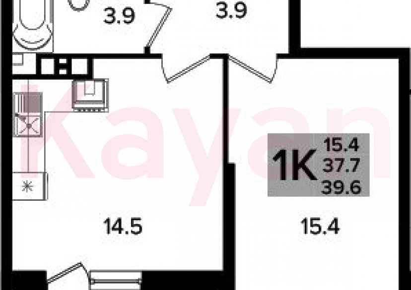 Продажа 1-комн. квартиры, 37.7 кв.м фото 0