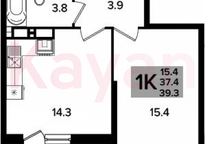 Продажа 1-комн. квартиры, 37.4 кв.м фото 0