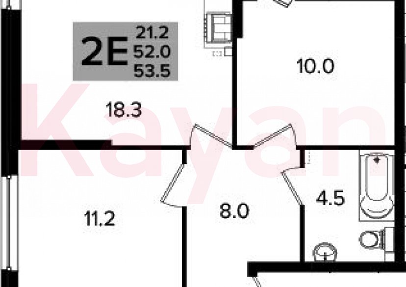 Продажа 3-комн. квартиры, 52 кв.м фото 0