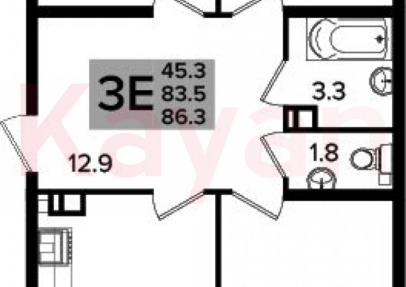 Продажа 4-комн. квартиры, 83.5 кв.м фото 0