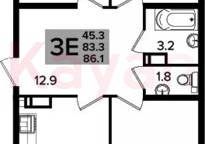 Продажа 4-комн. квартиры, 83.3 кв.м фото 0