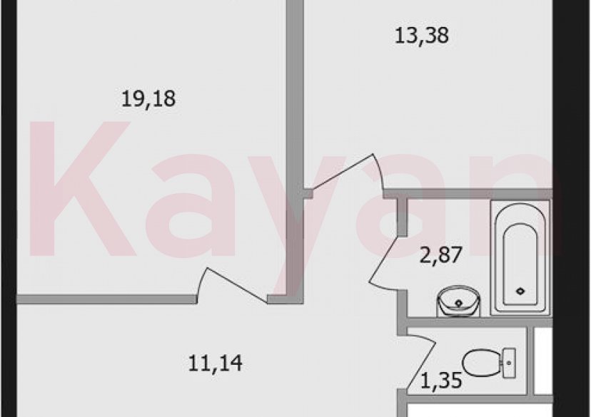 Продажа 2-комн. квартиры, 59.3 кв.м фото 0