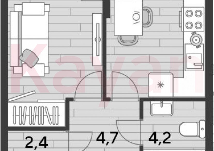 Продажа 1-комн. квартиры, 37.9 кв.м фото 0