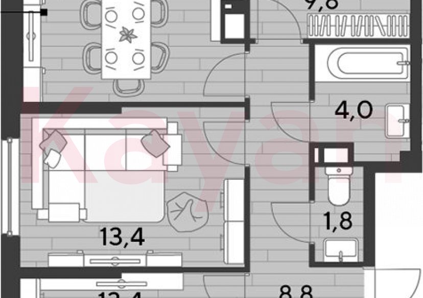 Продажа 3-комн. квартиры, 69.7 кв.м фото 0