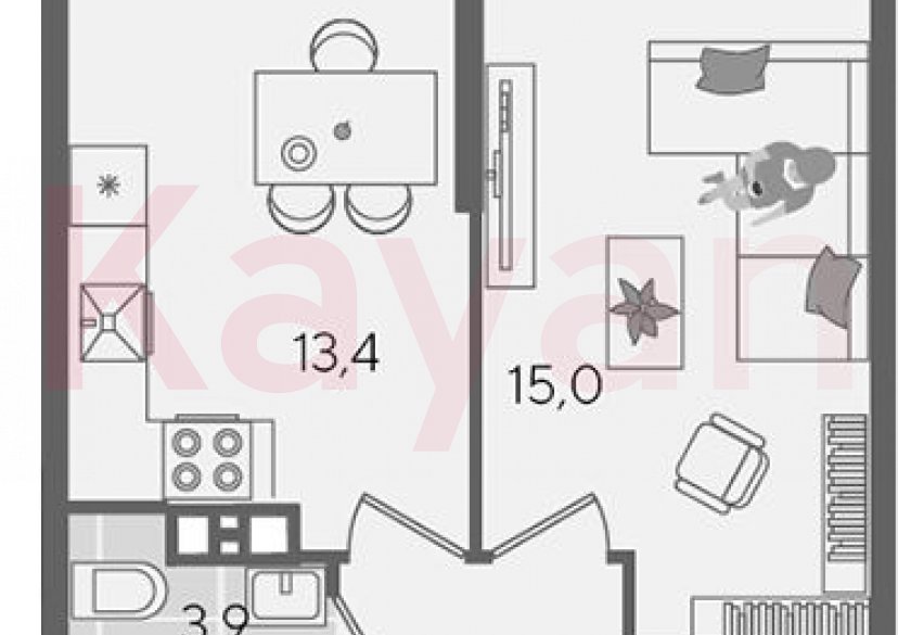 Продажа 1-комн. квартиры, 38.2 кв.м фото 0