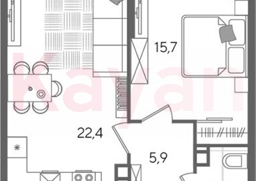 Продажа 2-комн. квартиры, 48.5 кв.м фото 0