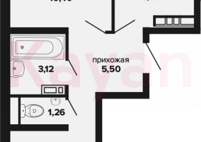 Продажа 2-комн. квартиры, 51.7 кв.м фото 0