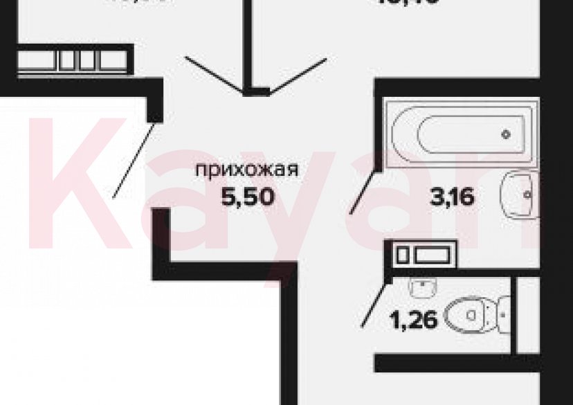 Продажа 2-комн. квартиры, 51.9 кв.м фото 0