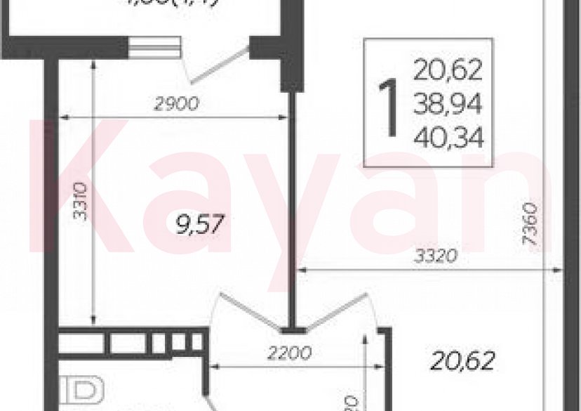 Продажа 1-комн. квартиры, 38.94 кв.м фото 0