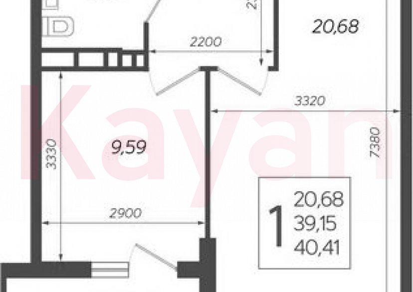 Продажа 1-комн. квартиры, 39.15 кв.м фото 0