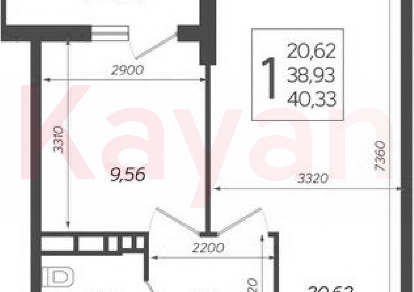 Продажа 1-комн. квартиры, 38.93 кв.м фото 0