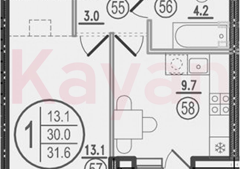 Продажа 1-комн. квартиры, 30 кв.м фото 0