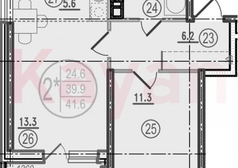 Продажа 2-комн. квартиры, 39.9 кв.м фото 0