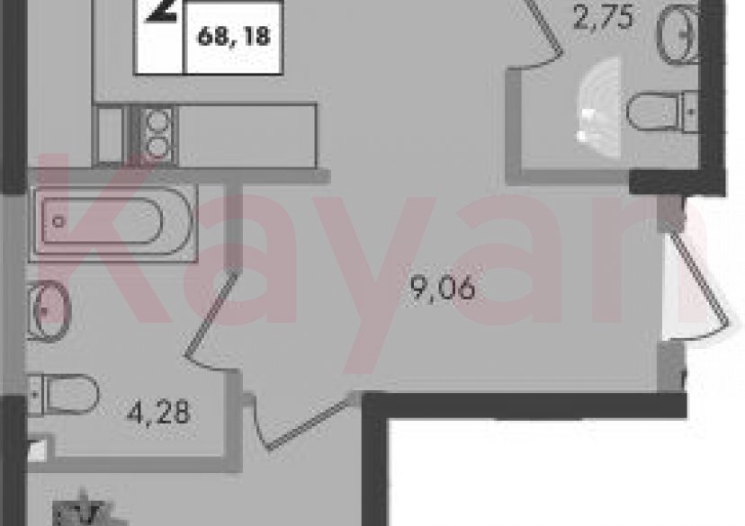 Продажа 2-комн. квартиры, 68.18 кв.м фото 0