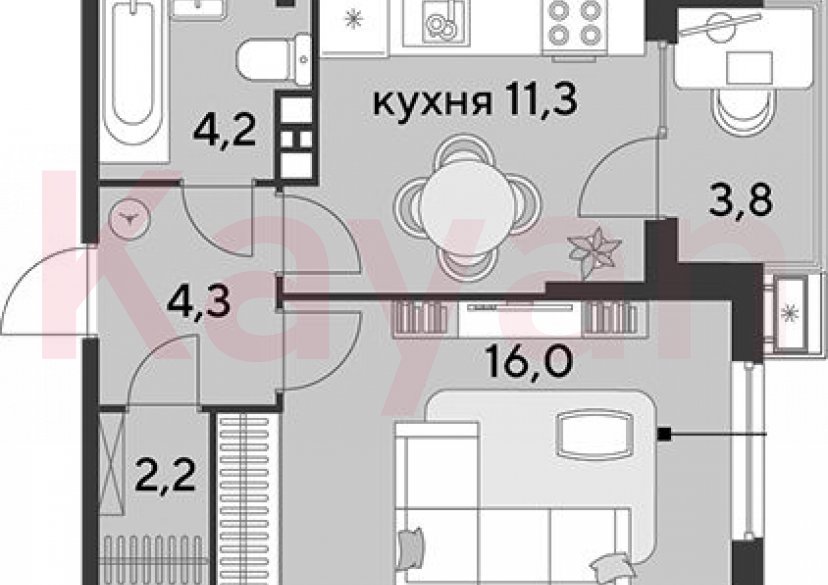 Продажа 1-комн. квартиры, 38 кв.м фото 0