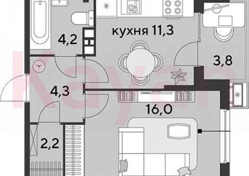 Продажа 1-комн. квартиры, 38 кв.м фото 0