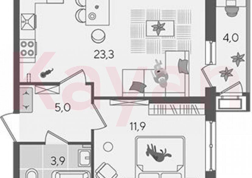 Продажа 2-комн. квартиры, 44.1 кв.м фото 0