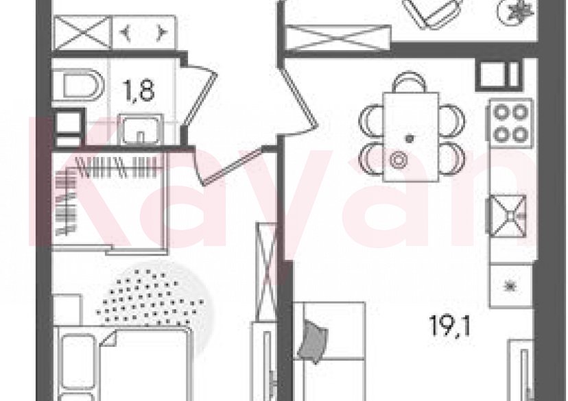 Продажа 3-комн. квартиры, 57.7 кв.м фото 0