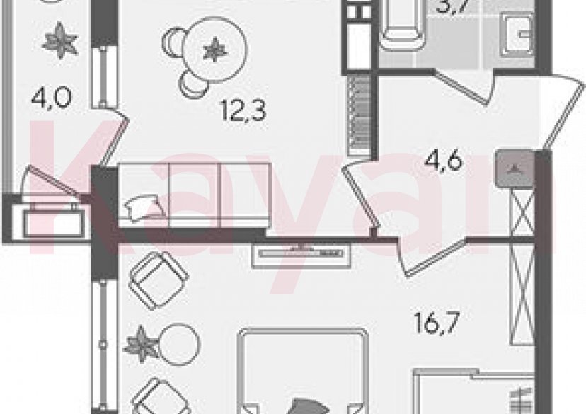 Продажа 1-комн. квартиры, 37.3 кв.м фото 0