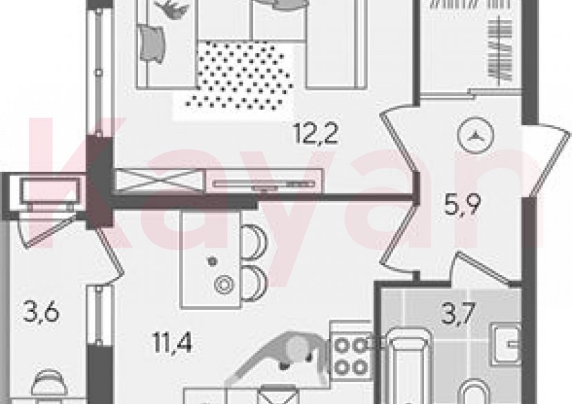 Продажа 1-комн. квартиры, 33.2 кв.м фото 0