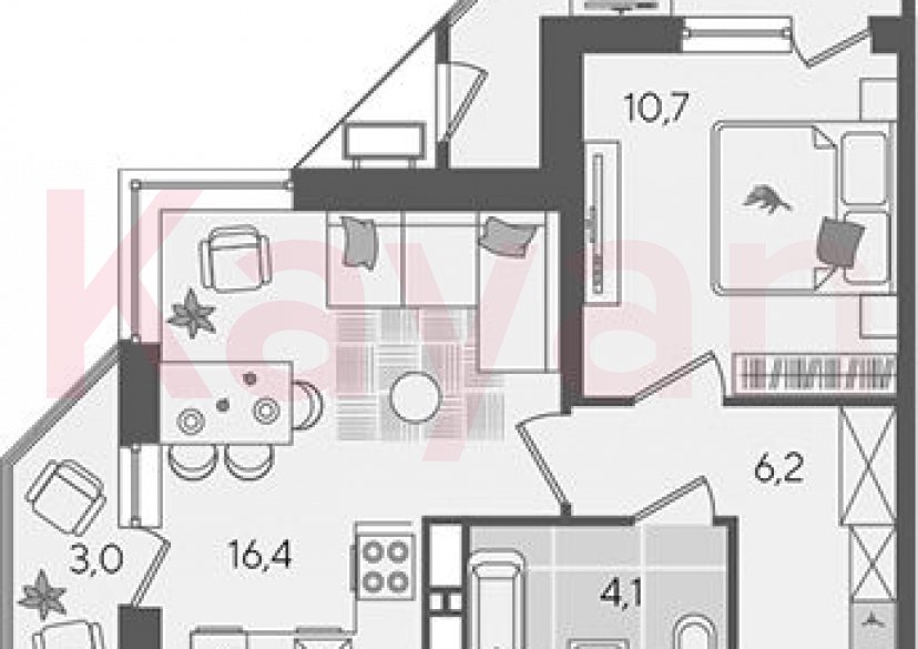 Продажа 2-комн. квартиры, 37.4 кв.м фото 0