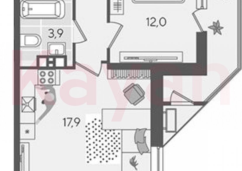 Продажа 2-комн. квартиры, 41.6 кв.м фото 0