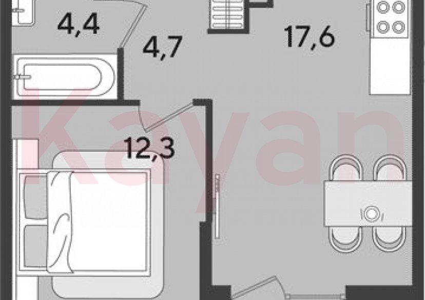 Продажа 2-комн. квартиры, 39 кв.м фото 0