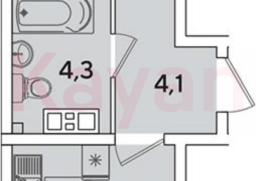 Продажа 2-комн. квартиры, 44.2 кв.м фото 0