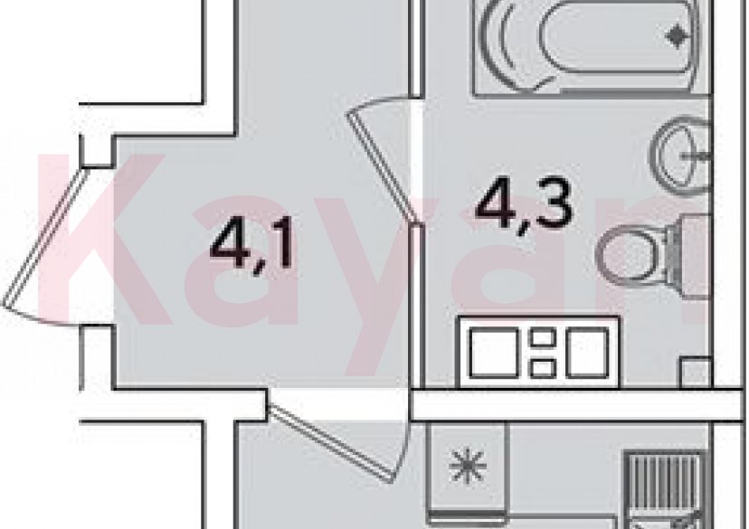 Продажа 2-комн. квартиры, 44.2 кв.м фото 0