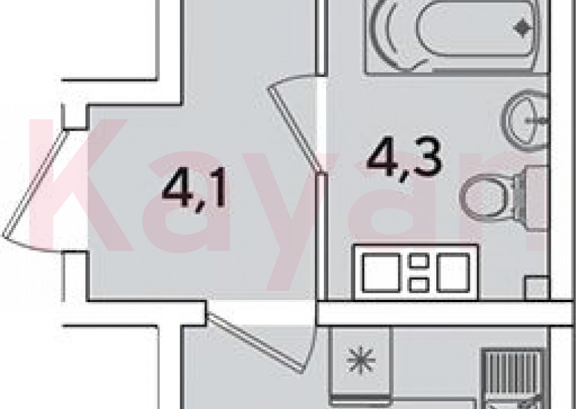 Продажа 2-комн. квартиры, 44.2 кв.м фото 0