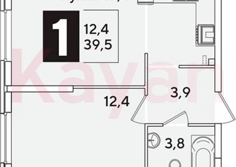 Продажа 2-комн. квартиры, 39.5 кв.м фото 0