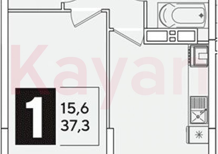 Продажа 1-комн. квартиры, 37.3 кв.м фото 0