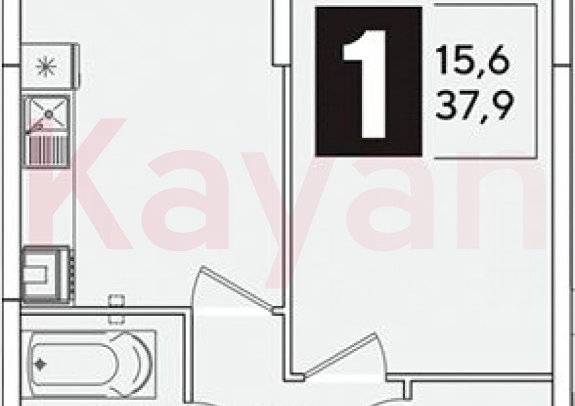 Продажа 1-комн. квартиры, 37.9 кв.м фото 0