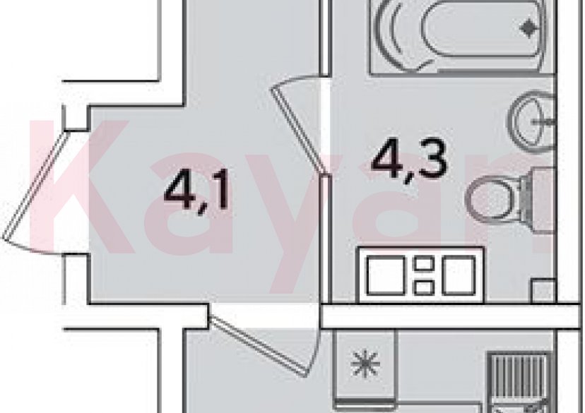 Продажа 2-комн. квартиры, 44.2 кв.м фото 0