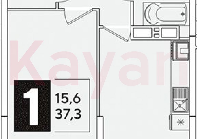 Продажа 1-комн. квартиры, 37.3 кв.м фото 0