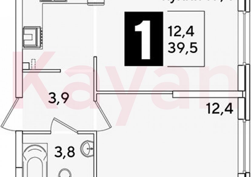 Продажа 2-комн. квартиры, 39.5 кв.м фото 0