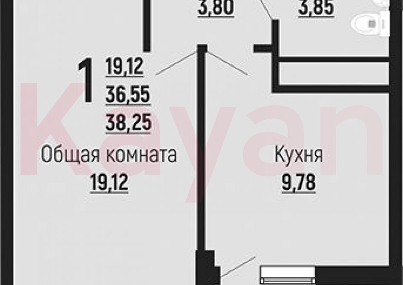 Продажа 1-комн. квартиры, 36.55 кв.м фото 0