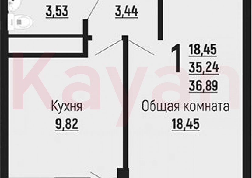 Продажа 1-комн. квартиры, 35.24 кв.м фото 0