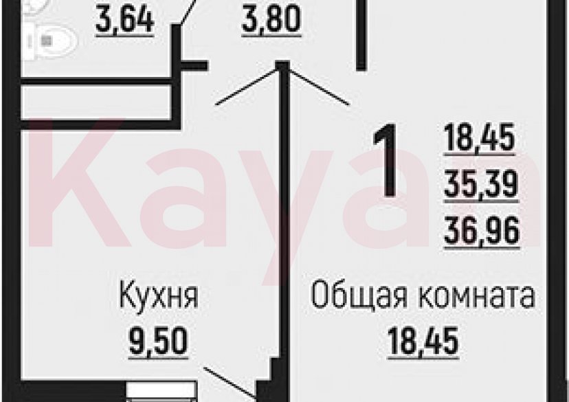 Продажа 1-комн. квартиры, 35.39 кв.м фото 0