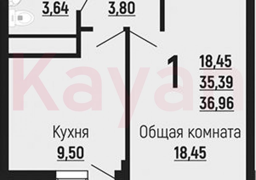 Продажа 1-комн. квартиры, 35.39 кв.м фото 0