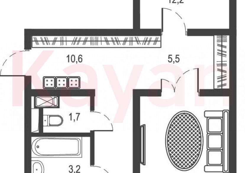 Продажа 2-комн. квартиры, 62.88 кв.м фото 0