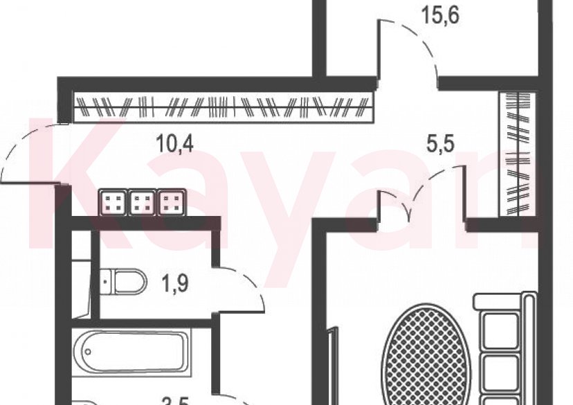 Продажа 2-комн. квартиры, 66.41 кв.м фото 0