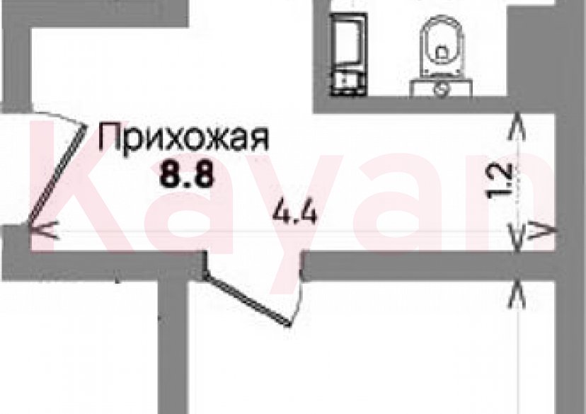 Продажа 1-комн. квартиры, 43.8 кв.м фото 0