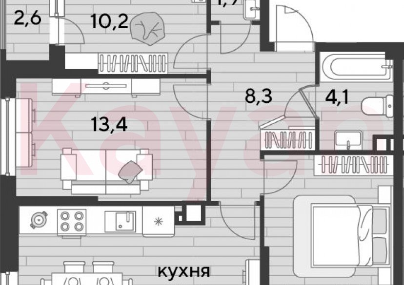 Продажа 3-комн. квартиры, 67.4 кв.м фото 0