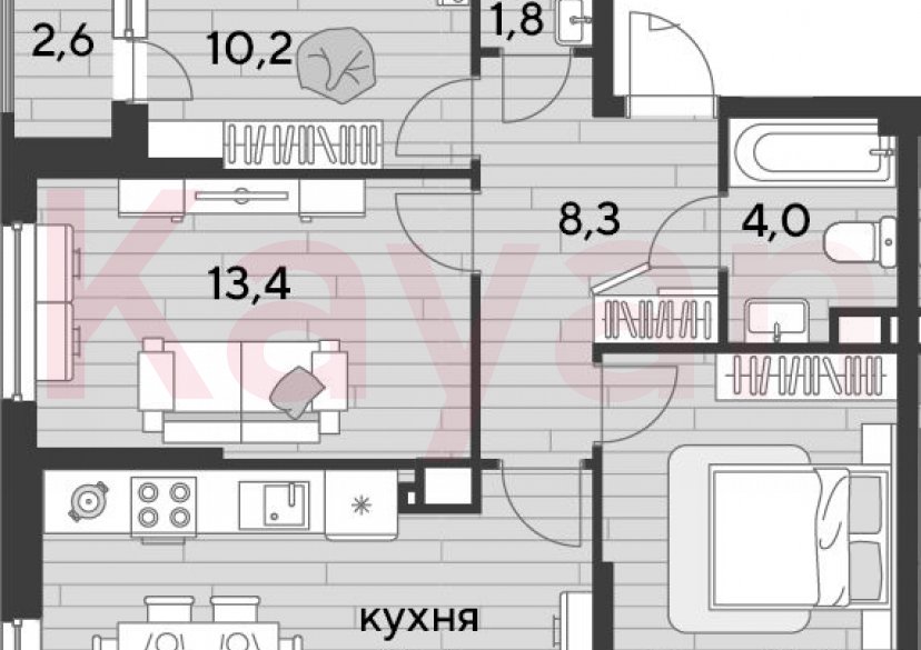 Продажа 3-комн. квартиры, 67.1 кв.м фото 0