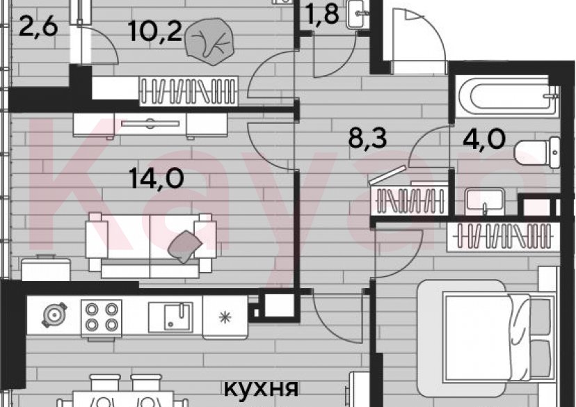 Продажа 3-комн. квартиры, 69.5 кв.м фото 0