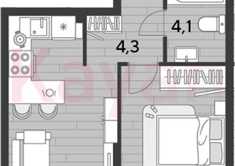 Продажа 1-комн. квартиры, 36.8 кв.м фото 0