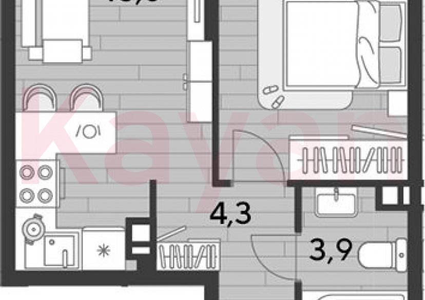 Продажа 1-комн. квартиры, 36.3 кв.м фото 0