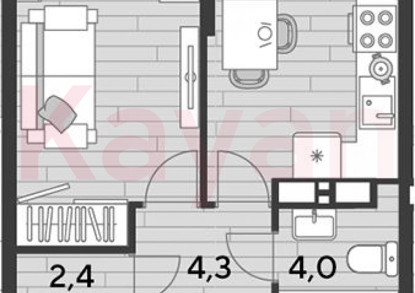 Продажа 1-комн. квартиры, 37.3 кв.м фото 0