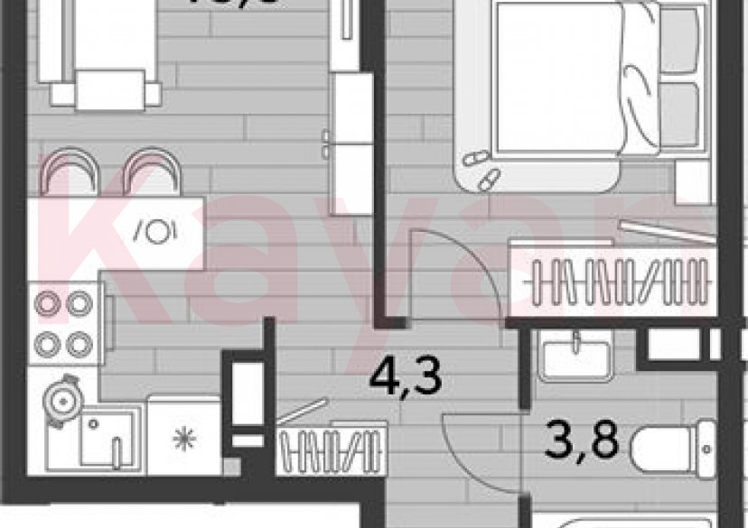 Продажа 1-комн. квартиры, 36.1 кв.м фото 0